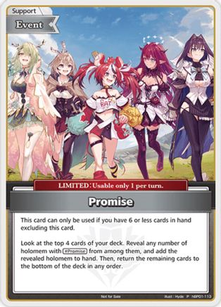 Promise (P) (hBP01-113) (hBP01-113) - hololive OFFICIAL CARD GAME Promos Foil