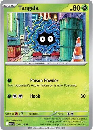 Tangela 006 - Reverse Holofoil ME01 Mega Evolution - Common