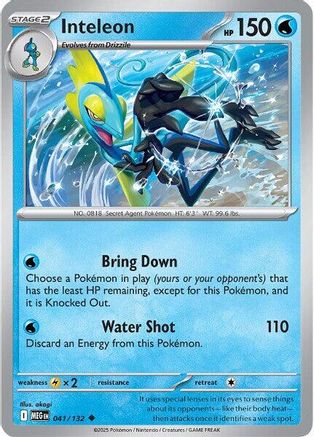 Inteleon 041/132 ME01 Mega Evolution - Uncommon