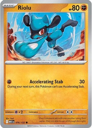 Riolu 076 ME01 Mega Evolution - Common