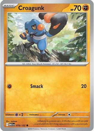 Croagunk 078 ME01 Mega Evolution - Common