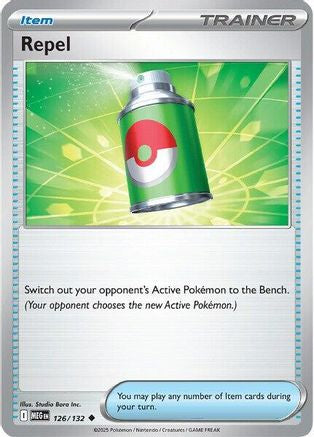 Repel 126 - Reverse Holofoil ME01 Mega Evolution - Uncommon