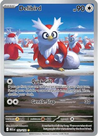 Delibird 152/132 - Holofoil ME01 Mega Evolution - Illustration Rare
