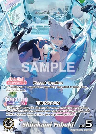 Shirakami Fubuki (OUR) (hBP02-001) - Quintet Spectrum Foil