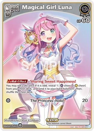 Magical Girl Luna (R) (hBP02-071) - Quintet Spectrum Foil