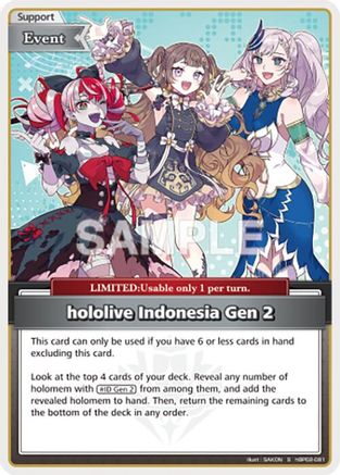 hololive Indonesia Gen 2 (S) (hBP02-081) - Quintet Spectrum Foil
