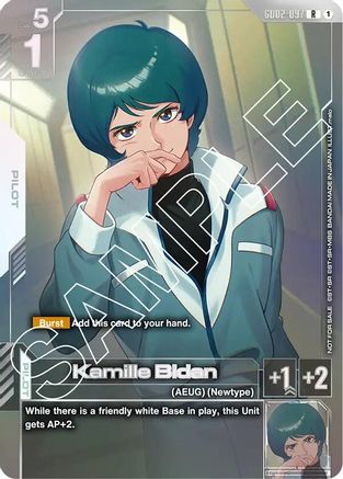 Kamille Bidan (Newtype Challenge 2025 Mission 2) (GD02-097) - Gundam Promotional Cards Holofoil