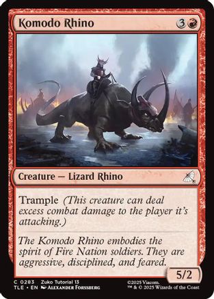Komodo Rhino (0283) (TLE-283) - Avatar: The Last Airbender: Eternal-Legal