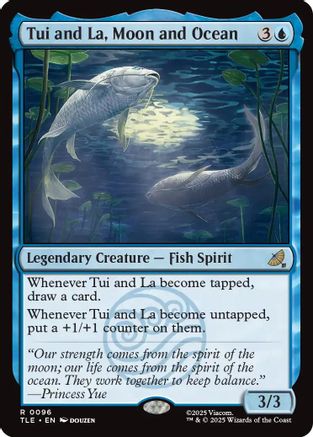 Tui and La, Moon and Ocean (TLE-096) - Avatar: The Last Airbender: Eternal-Legal Foil