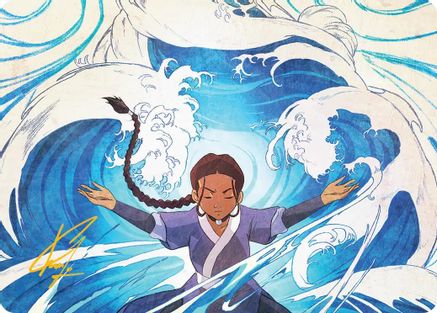 Katara, Water Tribe's Hope Art Card (Gold-Stamped Signature) (ASTLA-048) - Art Series: Avatar: The Last Airbender