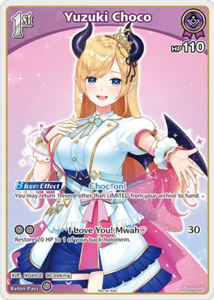 Yuzuki Choco (P) (hSD04-007) (hSD04-007) - hololive OFFICIAL CARD GAME Promos Foil