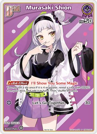 Murasaki Shion (P) (hBP02-043) (hBP02-043) - hololive OFFICIAL CARD GAME Promos Foil