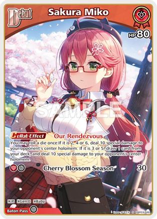 Sakura Miko (S) (hBP03-026) (hBP03-026) - Elite Spark Foil