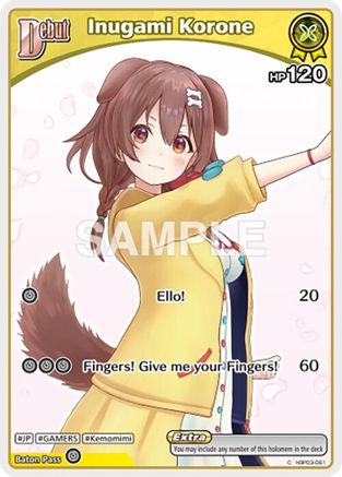 Inugami Korone (C) (hBP03-061) (hBP03-061) - Elite Spark