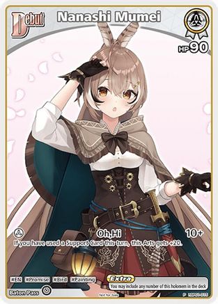 Nanashi Mumei (P) (hBP01-015) (hBP01-015) - hololive OFFICIAL CARD GAME Promos Foil