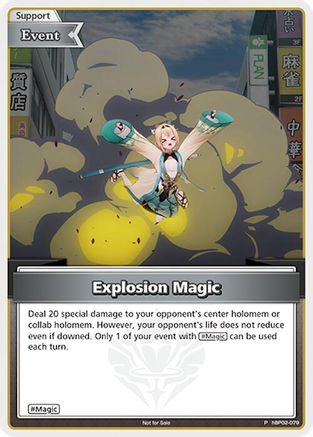 Explosion Magic (P) (Alternate Art) (hBP02-079) - hololive OFFICIAL CARD GAME Promos Foil