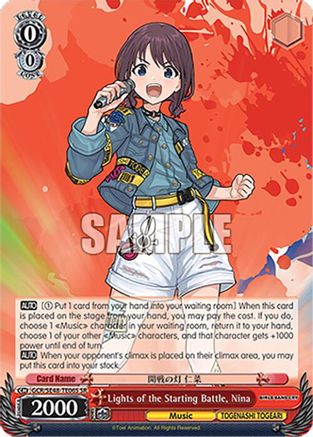 Lights of the Starting Battle, Nina (SR) (GCR/SE48-TE06S SR) - Girls Band Cry Premium Booster
