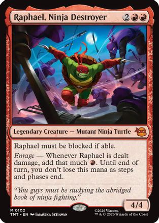 Raphael, Ninja Destroyer (TMT-102) - Teenage Mutant Ninja Turtles