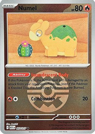 Numel 027/217 - Reverse Holofoil ME Ascended Heroes - Common