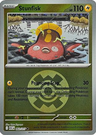 Stunfisk (Quick Ball) 062 - Reverse Holofoil ME Ascended Heroes - Common