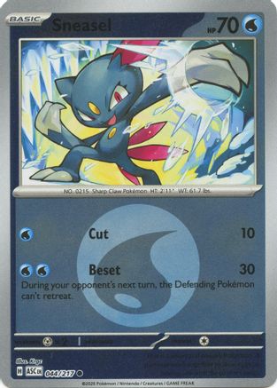 Sneasel (Energy Symbol Pattern) 044 - Reverse Holofoil ME Ascended Heroes - Common