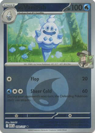 N's Vanillish (Energy Symbol Pattern) 050 - Reverse Holofoil ME Ascended Heroes - Common