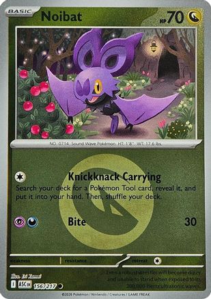 Noibat (Energy Symbol Pattern) 156 - Reverse Holofoil ME Ascended Heroes - Common