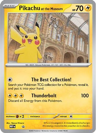 Pikachu at the Museum Jumbo Cards - Promo