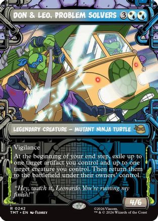 Don & Leo, Problem Solvers (Showcase) (TMT-242) - Teenage Mutant Ninja Turtles Foil