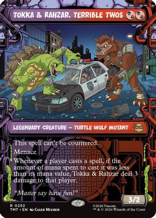 Tokka & Rahzar, Terrible Twos (Showcase) (TMT-252) - Teenage Mutant Ninja Turtles Foil