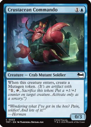 Crustacean Commando (TMT-033) - Teenage Mutant Ninja Turtles Foil