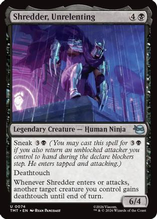 Shredder, Unrelenting (TMT-074) - Teenage Mutant Ninja Turtles Foil