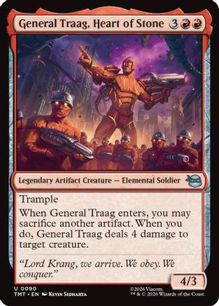 General Traag, Heart of Stone (TMT-090) - Teenage Mutant Ninja Turtles Foil