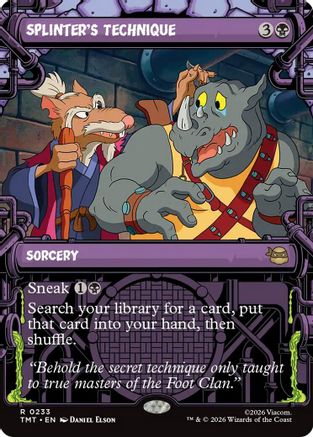 Splinter's Technique (Showcase) (TMT-233) - Teenage Mutant Ninja Turtles Foil