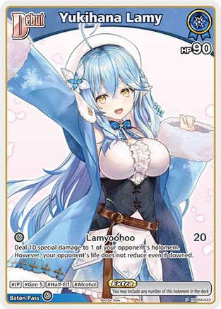 Yukihana Lamy (P) (hBP04-043) (hBP04-043) - hololive OFFICIAL CARD GAME Promos Foil