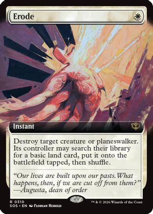 Erode (Extended Art) (SOS-310) - Secrets of Strixhaven
