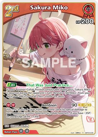Sakura Miko (R) (hBP05-035) - Enchant Regalia Foil
