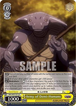 Army of Demi-Humans (A) (OVL/SE51-E11a C) - Nazarick: Tomb of the Undead Vol.3 Extra Booster