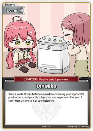 DIYMiko (P) (Alternate Art: Humidifier) (hBP05-079) - hololive OFFICIAL CARD GAME Promos Foil