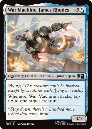 War Machine, James Rhodes (MSC-572) - Marvel Super Heroes