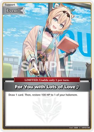 For You with Lots of Love~ (C) (hBP06-086) - Ayakashi Vermilion