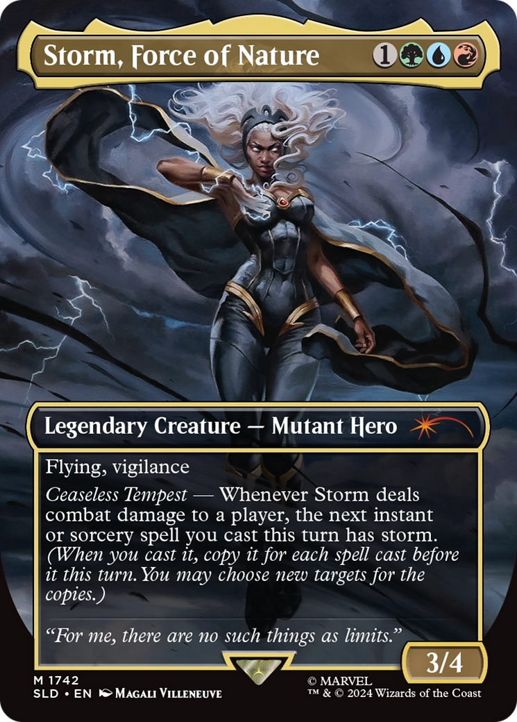 Storm, Force of Nature (SLD-1742) - Secret Lair Drop (Borderless) Foil