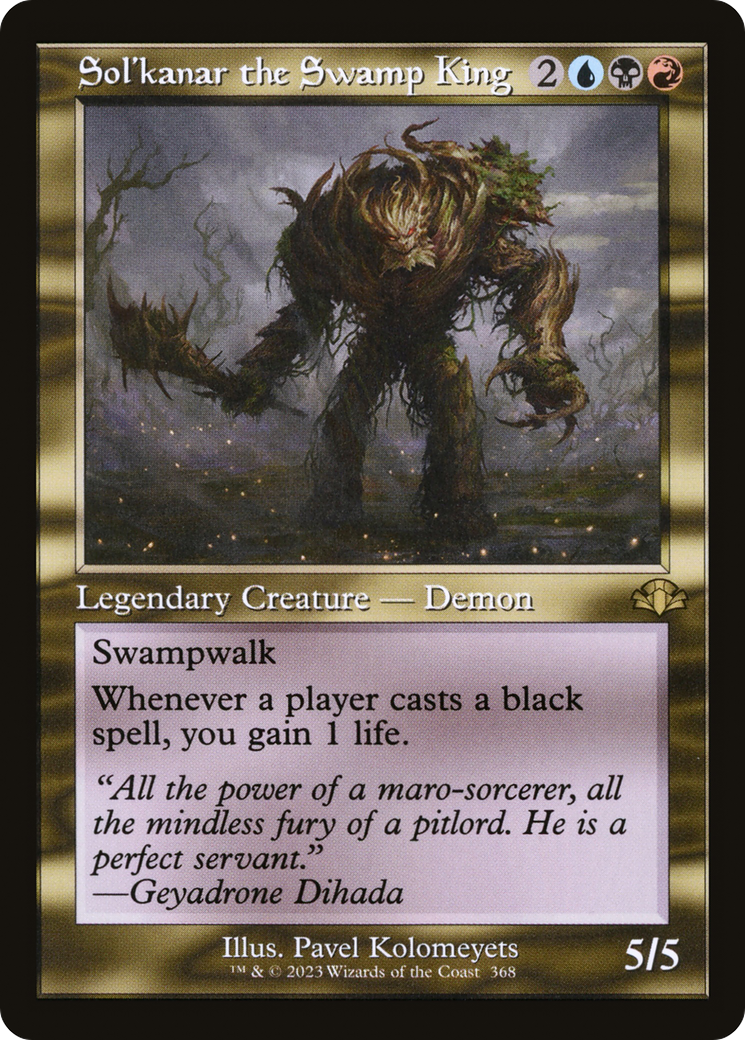 Sol'kanar the Swamp King (Retro Frame) (DMR-368) - Dominaria Remastered