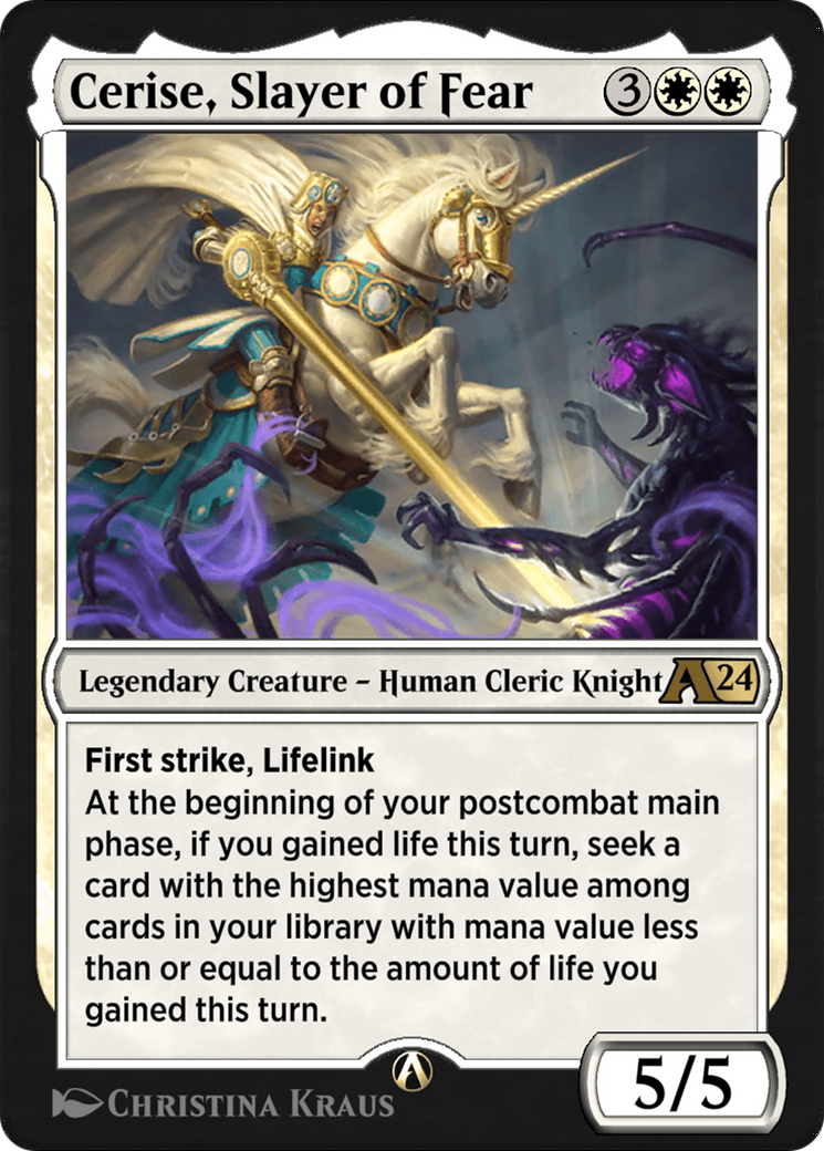 Cerise, Slayer of Fear (YWOE-001) - Alchemy: Wilds of Eldraine