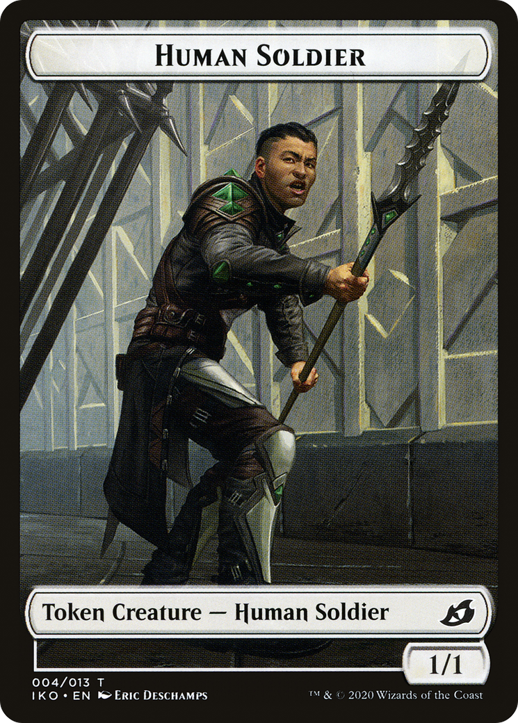 Human Soldier (IKO-004) - Ikoria: Lair of Behemoths Tokens Foil