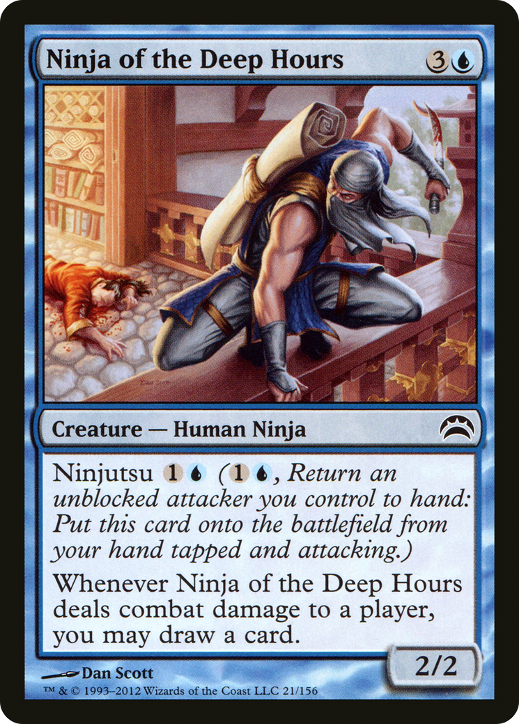 Ninja of the Deep Hours (PC2-021) - Planechase 2012 Foil