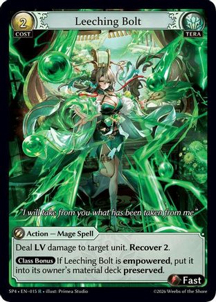 Leeching Bolt (015) - Supporter Pack 4 Foil