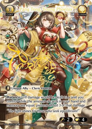 Pang Tong, Young Phoenix (CSR) (021) - Supporter Pack 4 Foil