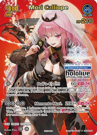 Mori Calliope (P) (hBP06-060) (Bloom Cup DX) (hBP06-060) - hololive OFFICIAL CARD GAME Promos Foil