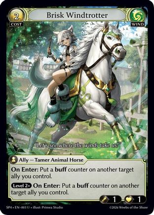 Brisk Windtrotter (Curio Foil) (003) - Supporter Pack 4 Foil